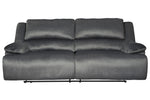 Clonmel Charcoal Microfiber 2-Seat Manual Recliner Sofa (Oversized)