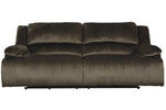 Clonmel Chocolate Microfiber 2-Seat Manual Recliner Sofa (Oversized)