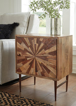 Dorvale Two-Tone Brown Wood Accent Cabinet