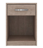 Flannia Gray Wood 1-Drawer Nightstand