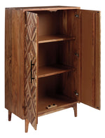 Gabinwell Two-Tone Brown Accent Cabinet