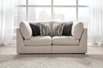 Kellway 2-Pc Bisque Fabric Modular Loveseat