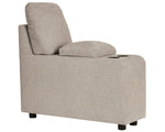 Kellway 3-Pc Bisque Fabric Modular Loveseat