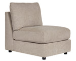 Kellway 5-Pc Bisque Fabric Sectional Sofa with Console