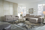 Mabton 2-Pc Gray Power Recliner Sectional