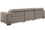 Mabton 3-Pc LAF Power Recliner Sectional