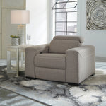 Mabton Gray Fabric Power Recliner