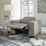 Mabton Gray Fabric Power Recliner