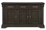 Southlake Wire Brushed Rustic Brown Wood Server