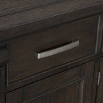 Southlake Wire Brushed Rustic Brown Wood Server