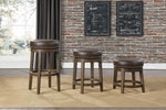 Westby 2 Brown Bi-Cast Vinyl/Wood Bar Stools