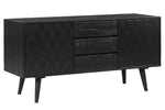 Valentina Rubbed Black Wood Buffet