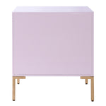 Anna Pink Wood Lacquer Side Table