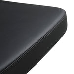 Cosmo Black Vegan Leather/Metal Adjustable Bar Stool