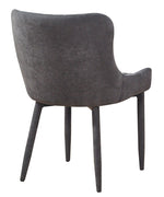 Draco Modern Grey Velvet Side Chair