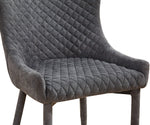 Draco Modern Grey Velvet Side Chair