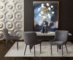 Draco Modern Grey Velvet Side Chair