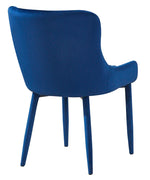 Draco Modern Navy Velvet Side Chair