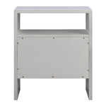 Libre White Wood 1-Drawer Nightstand