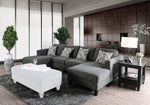 Lowry 4-Pc Gray Chenille Sectional Sofa