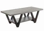 Tonina Antique Grey/Black Wood Coffee Table