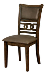 Holly 2 Gray Leatherette/Wood Side Chairs