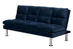 Saratoga Navy Microfiber Futon Sofa