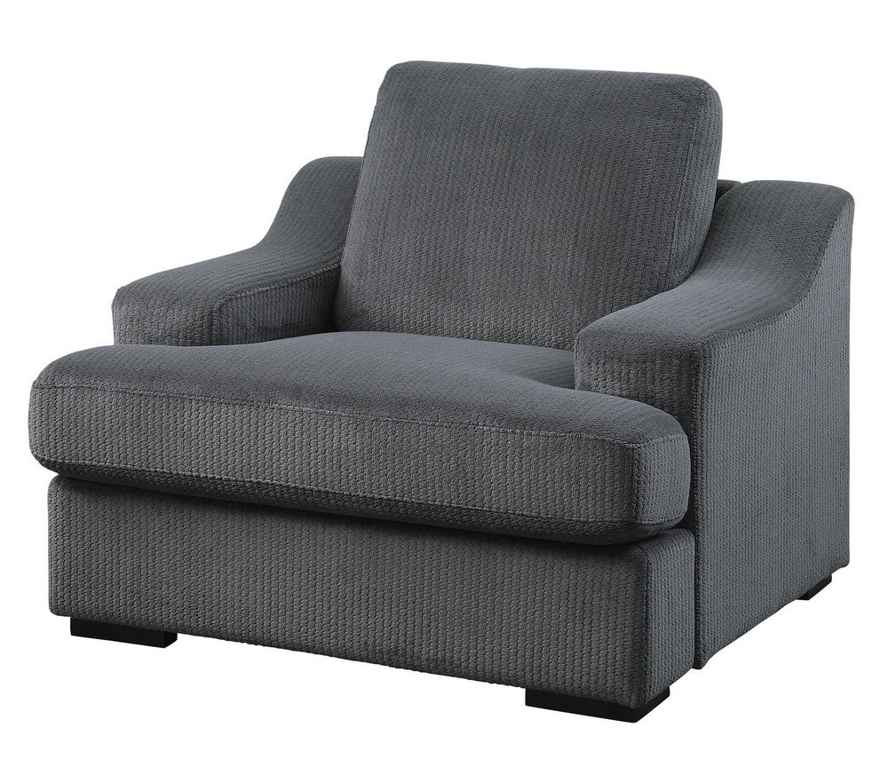 Orofino Dark Gray Velvet Chair