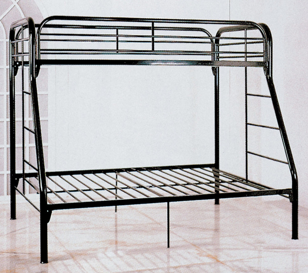 Chiarina Black Metal Twin over Full Bunk Bed