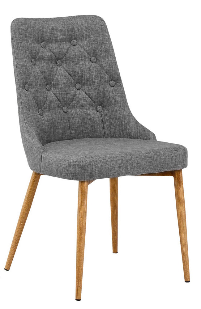 Terra 2 Grey Fabric/Wood Side Chairs