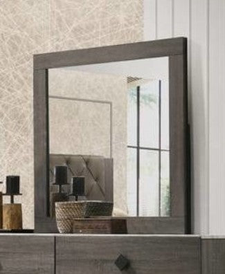 Kristine Brownish Grey Wood Frame Dresser Mirror