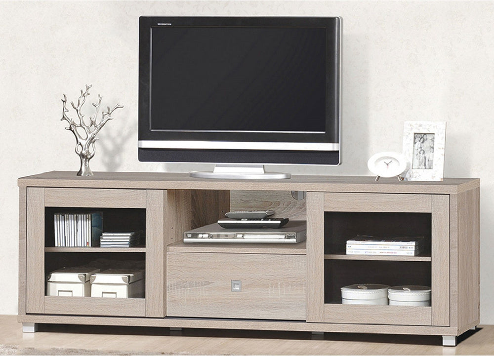 Deonne Natural Birch Wood TV Stand