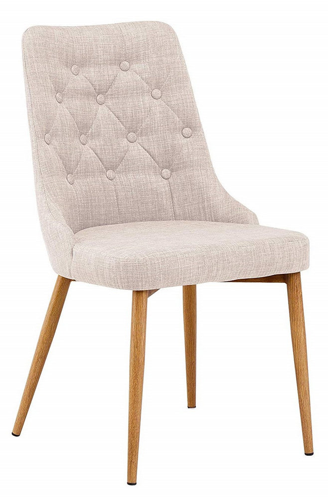 Terra 2 Beige Fabric/Wood Side Chairs