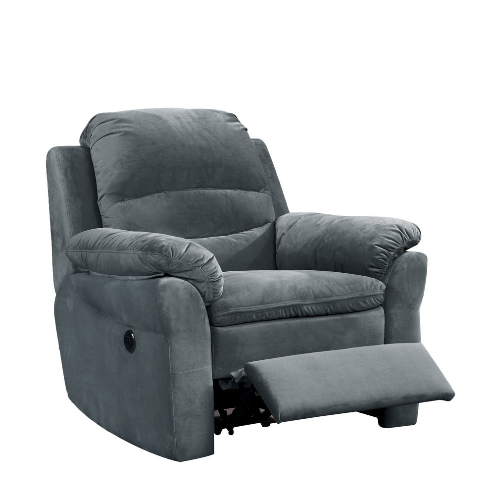 Felix Dark Grey Fabric Power Recliner