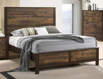 Caris Brown Wood Queen Bed