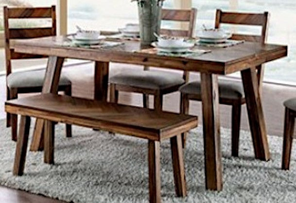 Signe Light Oak Wood Rectangular Dining Table