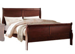 Louis Philippe Cherry Wood Full Sleigh Bed