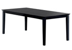 Louise Black Wood Extendable Dining Table