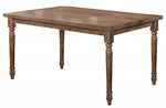 Paige Antique Natural Oak Wood Dining Table