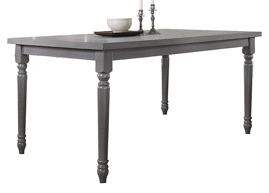Paige Rustic Grey Wood Dining Table