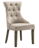 Gabrian 2 Reclaimed Gray Wood/Fabric Side Chairs