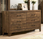 Wentworth Rustic Light Walnut Wood Dresser