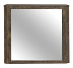 Jocelyn Rustic Brown Wood Frame Dresser Mirror