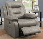 Kestrel Stone Faux Leather Power Recliner with USB