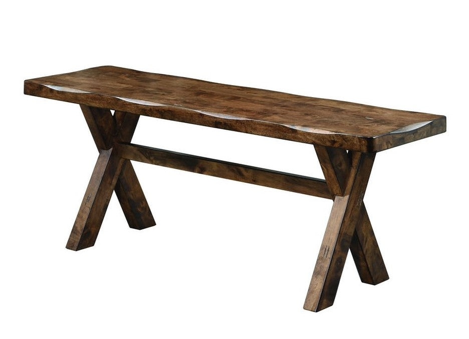 Alston Knotty Nutmeg Wood Dining Bench