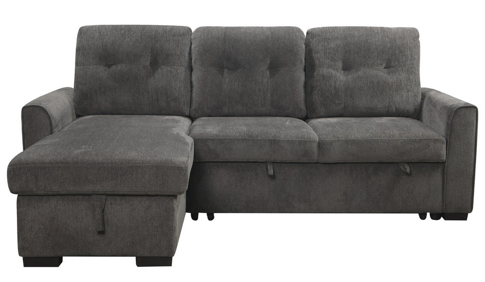 Carolina 2-Pc Reversible Sectional with Pull-Out Bed