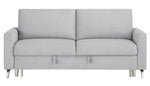 Price Gray Fabric Convertible Sofa w/ Pull-Out Bed