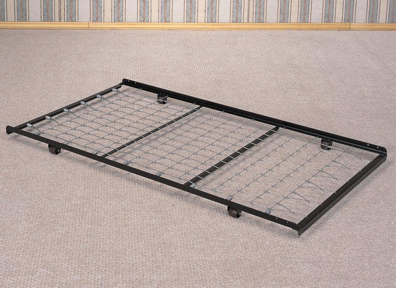 Black Metal Roll Out Trundle for Daybeds
