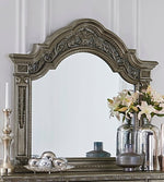 Catalonia Platinum Gold Wood Frame Dresser Mirror