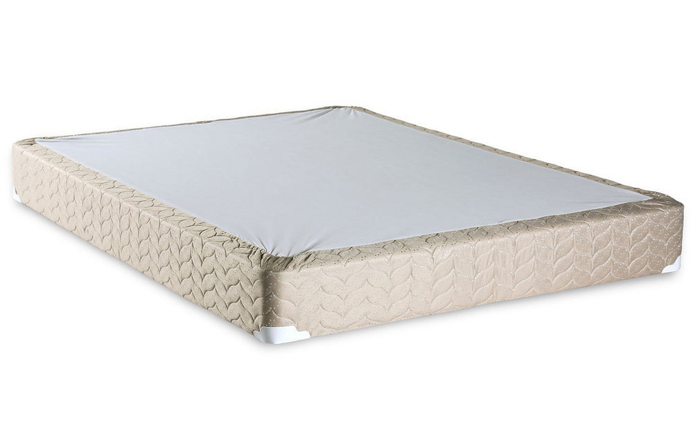 Lilium Brown Fabric Full Bed Foundation